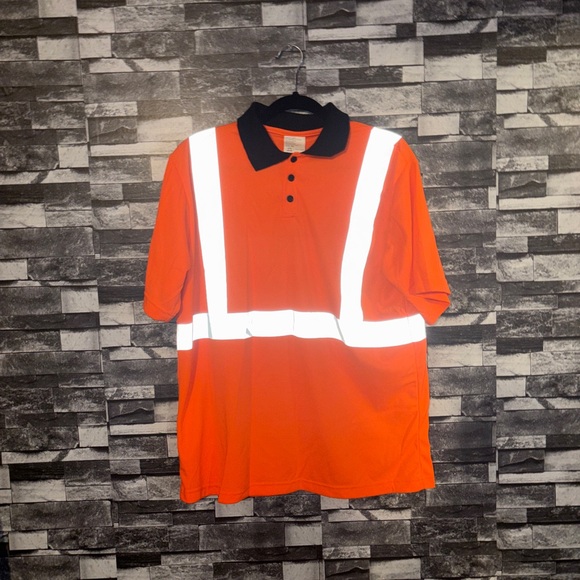 Wawa Other - Wawa safety polo Men's Orange Reflective Polo Shirt